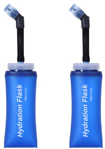 TRIWONDER Gourde Souple Pliable Running Bouteille d'eau | Flasque, Poche Hydratation, Réservoir d'eau, Sport Utilisation en Extérieur
