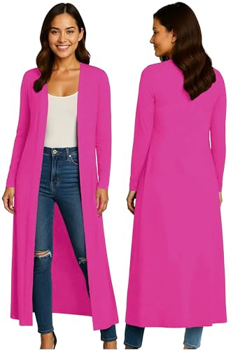 Chaqueta extralarga para Mujer - De Manga Larga con Cuello - Estilo Masculino