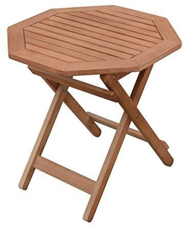 Spetebo Eukalyptus trädgårdsbord oljat – 50 x 50 cm – fällbord i trä ölträdgård bistrobord
