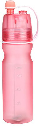 Xmiral Sports Water Bottle Plastic Water Cup Creative Kettle Flagon Spray Cup(Pink)
