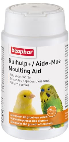BEAPHAR – Aide-mue pour Toutes Les espèces d'oiseaux – Aide Les Oiseaux à muer – Stimule la Pousse des Plumes – Assure Une santé optimale – Apporte vitalité – Rend Le Plumage sain et Brillant – 50g