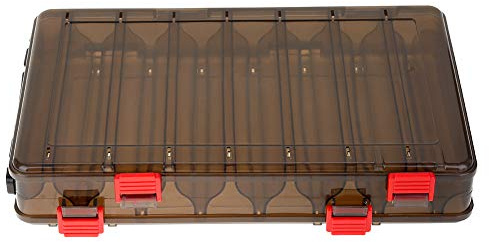 MAGT Caja de Señuelos, 14 Compartimentos Caja de Cebos de Pesca Doble Cara Estuche de Pesca para Almacenar Señuelos de Pesca