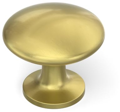 LONTAN 20 Pack Gold Drawer Knobs Brass Cupboard Knobs for Kitchen Door Gold Cabinet Pulls Zinc Alloy Kitchen Cupboard Furniture