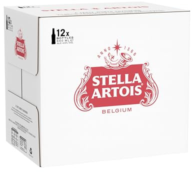 Stella Artois Premium Lager Beer Large Bottle, 12 x 660ml