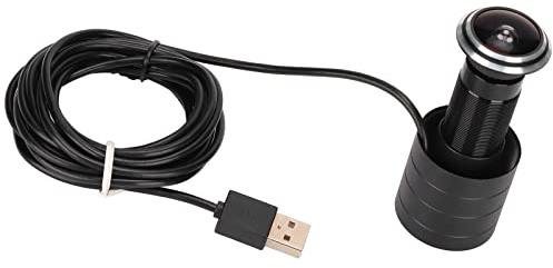 Annadue Mini Judas Porte Oeil Caméra IP Porte Oeil Trou Caméra Grand Angle Sécurité Maison Caméra 1080P 2 Millions de Pixels sans Lecteur USB HD Judas Caméra pour la Maison