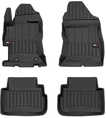 OMAC Gummi Fußmatten kompatibel mit Subaru Impreza XV 2017-2025 Premium Gummi Schwarz 4tlg