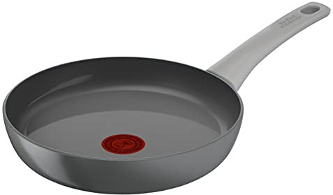 Tefal Renew On Poêle antiadhésif céramique induction, Rouge, 20 cm