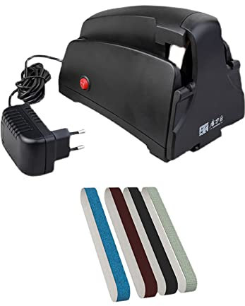 Toplionace Afilador de Cuchillos Eléctrico Doméstico de 220V, Máquina de Lijado de Alta Eficiencia Máquina de Afilado Rápido