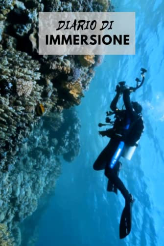 DIARIO DI IMMERSIONE: Registro in cui vengono annotate tutte le informazioni relative a un'immersione subacquea, come la profondità, il tempo di fondo, la temperatura... pagine A5 per subacquei