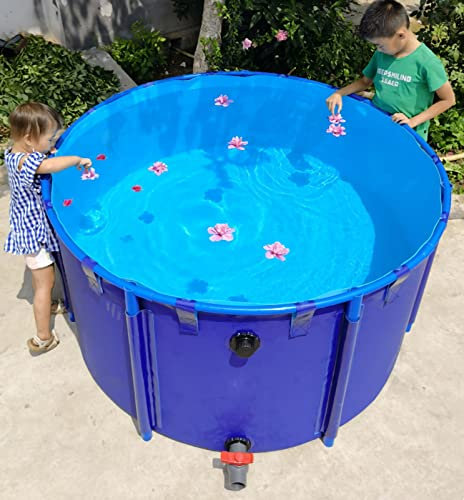 Piscina Fuori Terra Con Telaio in Acciaio 1-10 M Ultra Deep Rettangolare in Plastica, Alberca 60-80cm