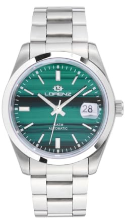 Lorenz - Ginevra King Gemstone 030235MM - Orologio Automatico Uomo In Acciaio Inossidabile - Sub 100 metri
