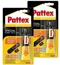 Pattex Spezialkleber Kunststoff, wasser- und temperaturbeständig, 2x30g