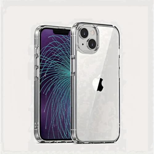 Cover Compatibile per iPhone 14 Anti Ingiallimento 6,1 Pollici Custodia Con Assorbimento Degli Urti E Anti Graffio Ultra Leggera E Chiaro Antiurto Angoli Rinforzati Protezione Chiara Protettiva Case