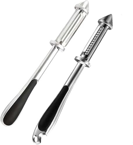 All in One Vegetable Peeler 3 in 1 Vegetable and Fruit Peeler Ergonomic Non Slip Handle Vegetables Grater Kitchen Gadget for Pear Tomato Cucumber Carrot - 18cm (Triple+Five-in-one)