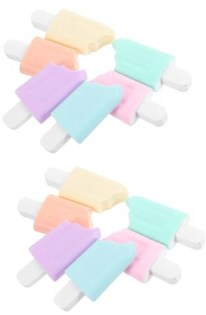 EXCEART 12 Stück Textmarker Cartoon Textmarker Notizmarkierungsstift Schul Textmarker Eiscreme Förmiger Textmarker DIY Sammelalbum Marker Tragbare Mini Textmarker