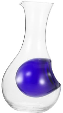 IMIKEYA Frasco De Sake De Cristal Transparente Decantador De Sake Frío Japonés Con Compartimento Para Hielo Hogar Restaurante y Bar