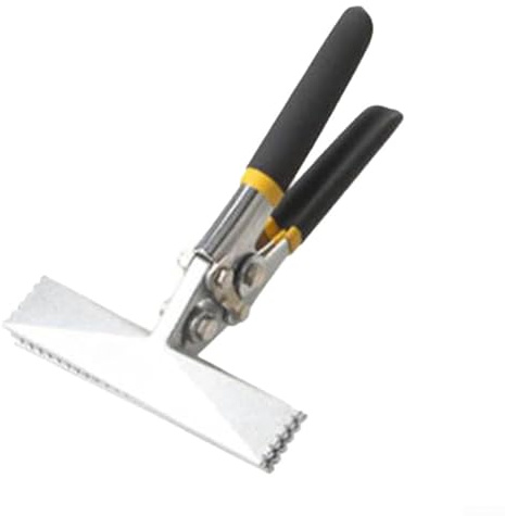Jotekonoby Costurera manual de chapa metálica de 6 pulgadas/3 pulgadas, alicates de doblado de hojas rectas multifuncionales de metal, herramienta de doblado manual con mango antideslizante (C)