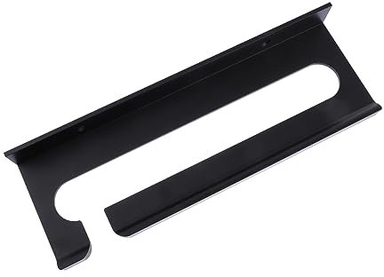 ULTECHNOVO Portabicchieri Da Vino Sospeso in Alluminio Spesso Supporto Da Parete Nero Design Capovolto Antiscivolo Per Cucina Bar Facile Da Installare e Pulire