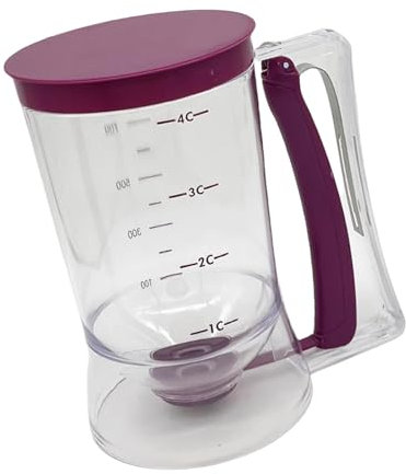 Robusto dispenser per pastella con manico ergonomico, ideale per principianti ed esperti di cucina cercano precisione nella cottura professionale