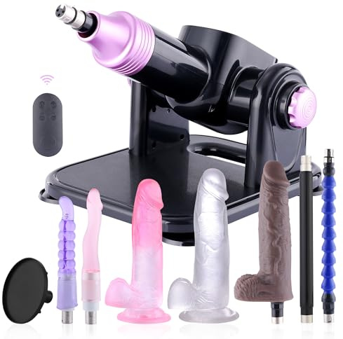 Machine sexuelle puissante pour couples et solo - 21 modes de jeu, moteur silencieux de 60 W, poussée réglable de 0 à 180°, télécommande, emballage discret - Le jouet sexuel ultime pour hommes et femm