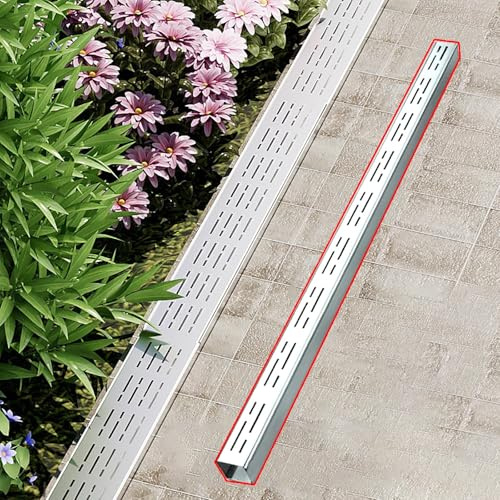 LMXRYPD Grilles de Drainage de Tranchée, Grille Caniveau Exterieur, Grille Caillebotis INOX - Longueur/Largeur Personnalisables, pour Cour, sous-Sol, Allée, Garage(5x5cm/1.9x1.9in)