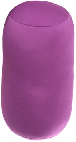 Yaztauho Oreiller en Microbilles, Oreiller Rond Cervical, Coussin De Soutien De La Nuque, Oreillers De Voyage À Microrobade Doux pour Le Support De La Colonne Vertébrale Et du Cou, 30 × 16 CM