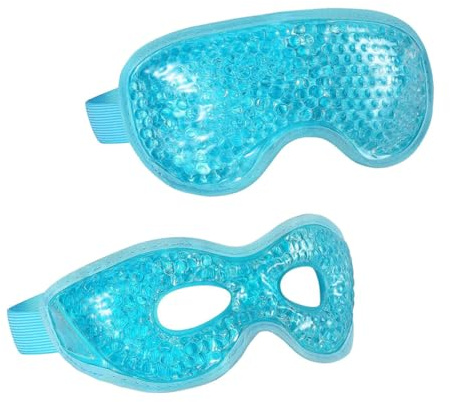 STOBAZA 2 pièces Masques Yeux Réutilisables Gel Réfrigérant Confortables Ice Eye Shades et Anti-poches pour Adultes Soins Oculaires Rafraîchissants