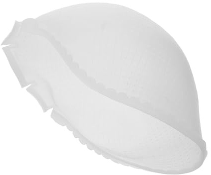 Silikon Haarfärbehaube für Strähnchen, Wiederverwendbar Weiß | Kreuzloch Design, Angenehme Passform, für Professionelles Färben im Salon