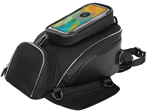 LJLBFB Motorrad Tankrucksack für KTM Duke 125 200 390 690 790 890, Vielseitige Motorradtasche mit Abnehmbarem Handyfach für Alltag und Reise