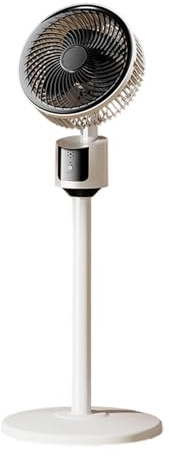 Ventilador de pie para dormitorio 2026 – Circulador de aire mejorado con flujo de aire, motor silencioso oscilante, tres niveles de velocidad, conector