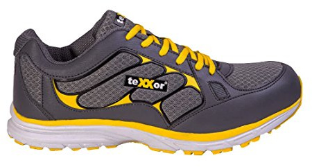teXXor 6116-45 Säkerhetsskor Roubaix S1P, storlek 10,5, grå/gul - EN säkerhetscertifierad