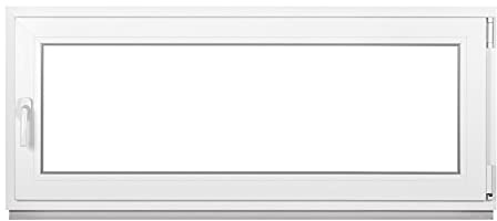 Fenêtre en plastique pour cave - Largeur : 115 cm - 2 vitrages - Toutes les tailles Dreh Kipp - Blanc - Premium