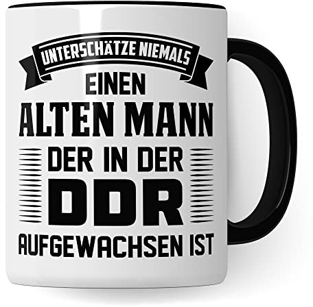 DDR Opa Tasse, DDR Kaffeetasse Geschenk für Kinder der Deutsche Demokratische Republik, Kaffeetasse Ostdetuscher Humor Witz Geschenk für Männer, Ostdeutschland Ossi Geschenkidee