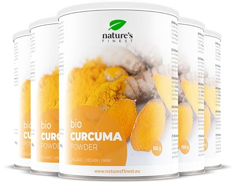 Bio Kurkuma Pulver – Hochwertiges Curcuma Pulver mit natürlichem Curcumin – Für Goldene Milch, Smoothies und Küche – Reines Bio-Gewürz – 750g, 300 Portionen