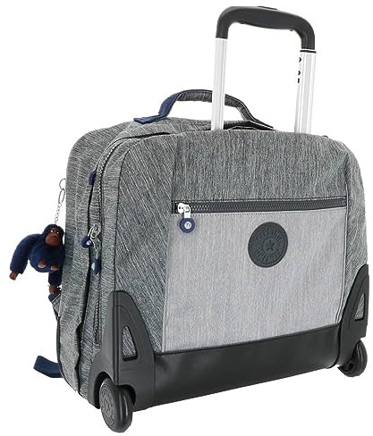 Kipling Cartable à roulettes Giorno 41 CM - Haut de Gamme - Ash Denim BL