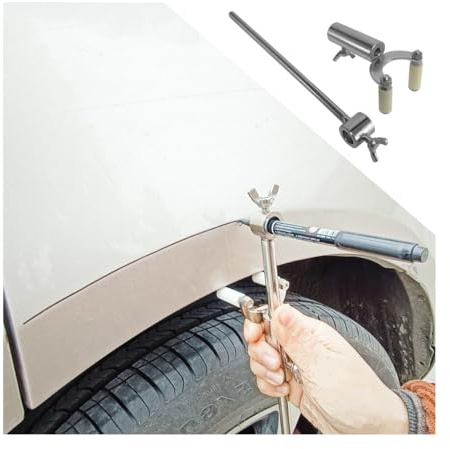 JNNJ Car Wheel Eyebrow Mark Scraper, Parallel Scriber Wheel Eyebrow Drawing Rib Line, Automobile Sheet Metal Dent Repair Wheel Arch Tools, Adjustable Arch Body Line Marking Tools with Marker Pen