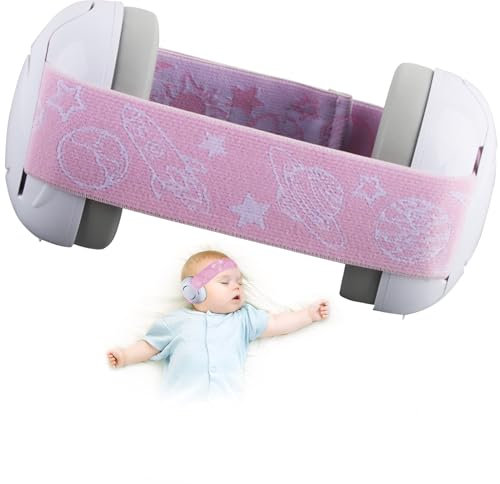Waldspring Cuffie Neonato Antirumore, Cuffie Antirumore Bambini, Cuffie Per Dormire Antirumore, Cuffie Antirumore Neonato, Adatto Per Ambienti Rumorosi Come Riunioni (Red)