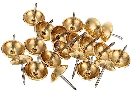 EXCEART Polsternägel 50 Stück Aus Kupfer 11mm Runde Köpfe Antike Möbel Dekoration Für Sofa Und Bilderrahmen