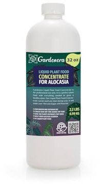 Gardenera Plant Growth Superfood for ALOCASIA with 18 Essential Vitamins & Minerals - Organic Plant Food Fertilizer - Micro-Fungi and Bio-Organisms for ALOCASIA Plant Care & Growth Enhancement - 32oz