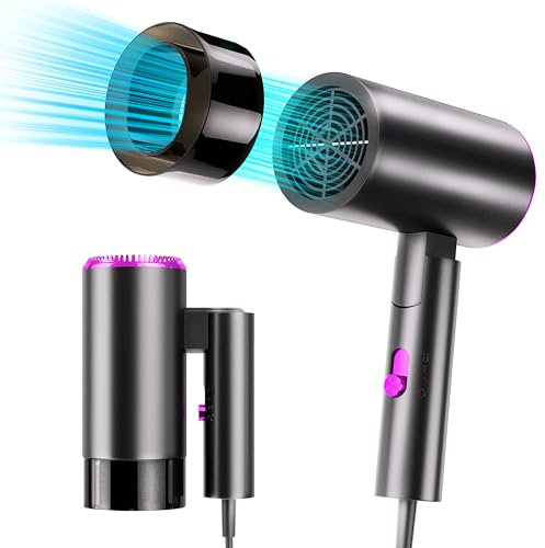Nisperos Haartrockner Ionen, Ionen Föhn, Reisefön Klappbar Klein, Hair Dryer, Haartrockner & Zubehör, 2 Heiz- und 3 Geschwindigkeitsstufen Schonendes Styling & Gleichmäßige Wärmeverteilung