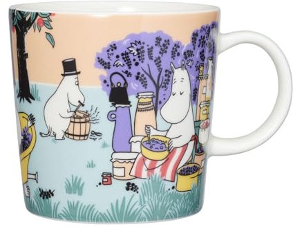 Arabia Mumin Berry Season 1069421 - Taza (porcelana, 0,3 L, altura: 8,1 cm), color blanco