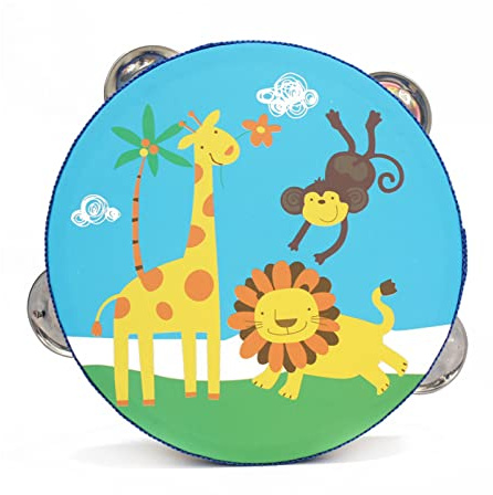 Baby Tambourine - Cartoon Hand Held Drum, Portable, For Kids, Party, Dance