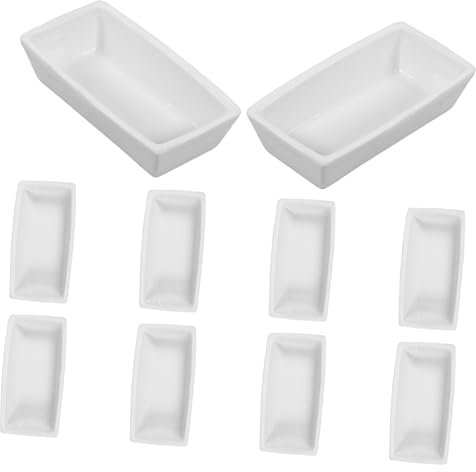 iplusmile 10stücke Teiliges Keramisches Hochtemperaturbeständiger Chemischer Brennhalter Rechteckige Keramik-schalen Für Verbrennung Wiegeschalen Und Aschebehälter Im Labor Langlebig