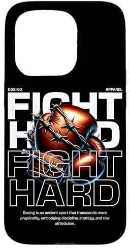 Guantoni da boxe x Barbwire x Fight Hard Custodia per iPhone 15 Pro