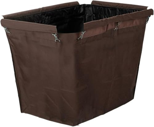 Bolsa De Repuesto para Clasificador De Lavandería, Bolsas De Carro De Limpieza Comerciales para Limpieza De Limpieza Engrosadas Grandes A Prueba De Agua, 83 Cm X 58 Cm X 63 Cm,Brown