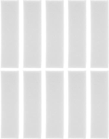 Jrifedptry 10 x blocchi abrasivi bianchi per nail design nail lucidatura blocco lucidatura superfici lima per unghie blocco nail art manicure strumento