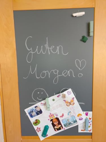 Tafelfolien-Shop | 12 Größen | Magnetfolie Tafelfolie Magnet-Tafel | Farbe: Grau | selbstklebend & magnetisch (50x40)