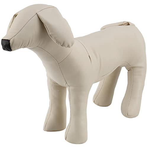 Steowsey Leder Hund Schaufensterpuppen Stehend Stellung Hund Modelle Spielzeug Haustier Tier Geschaeft Schaufensterpuppe M