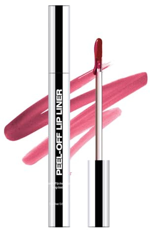 Exfoliante de labios, color rosa con acabado mate, resistente al agua y de larga duración, exfoliante y brillo de labios, delineador de labios líquido altamente pigmentado, tatuaje para labios