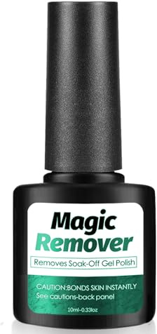 1 Pezzi Gel Polish Remover, 15ml Remover Semipermanente Unghie, Facilmente e Rapidamente lo Smalto in 3-5 Minuti, con Nail (blu)